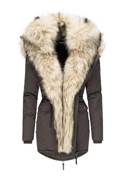 CLASSIC CORAL RED COAT WITH HOODIE